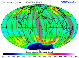 23/09/15 Near real time ozone columns Source: http://www.temis.nl